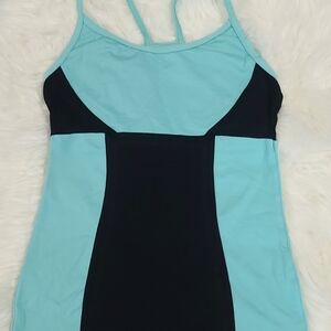 Source Unknown Kids Swim One Piece - Aqua and Black
